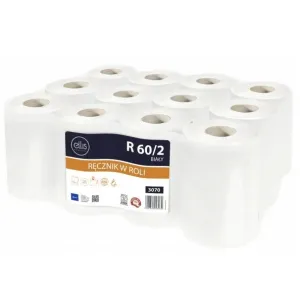 Ellis -  Higieniczny biały ręcznik celulozowy, 2-warstwowy, 60m, 3070